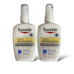 【2PC x NEW】Eucerin Daily Protection Face Lotion SPF 30, 4oz